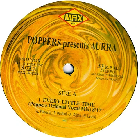 Poppers Presents Aura - Every Little Time