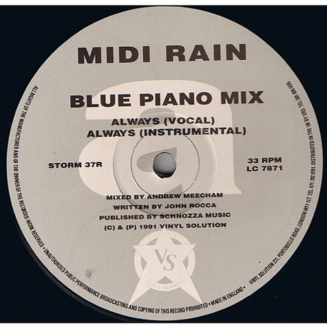 Midi Rain - Always (Blue Piano Mix)