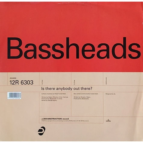 Bassheads - Is There Anybody Out There?