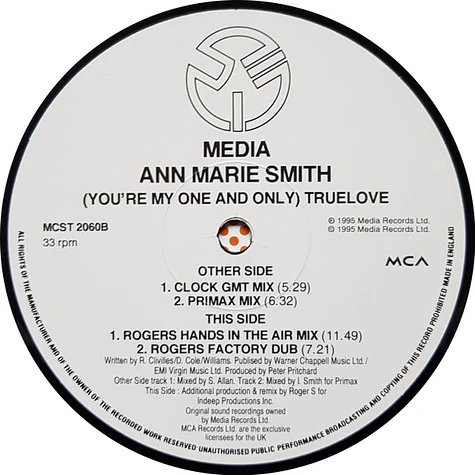 Ann-Marie Smith - (You're My One And Only) True Love