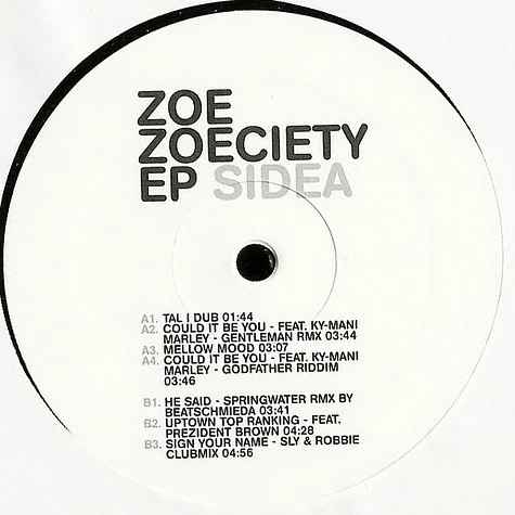 Zoe Mazah - Zoeciety EP