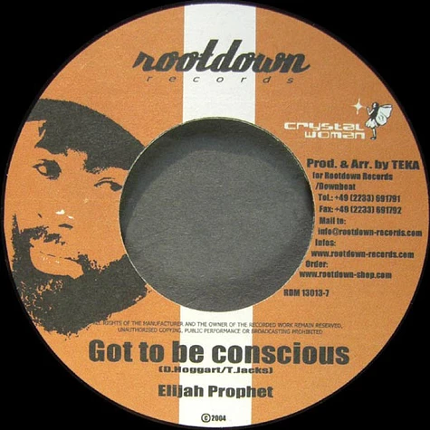 Chuck Fender / Elijah Prophet - Perfect Love / Got To Be Conscious