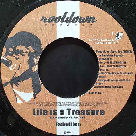 Lutan Fyah / Rebellion The Recaller - When Mi Rise It / Life Is A Treasure