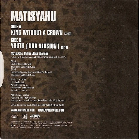 Matisyahu - King Without A Crown