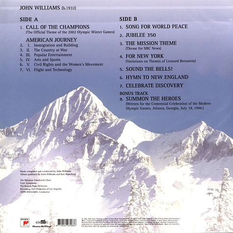 John Williams - Call Of The Champions Colored Vinyl Edition