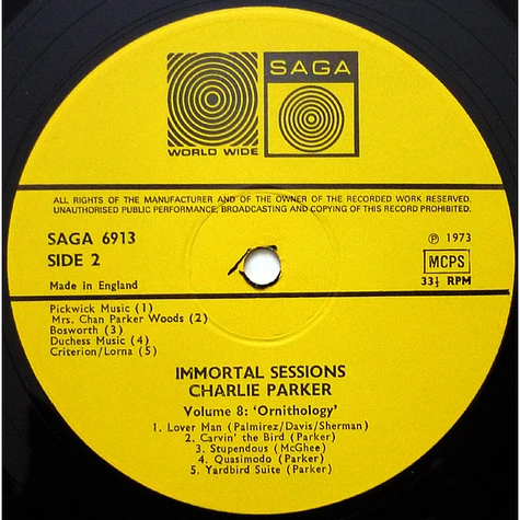 Charlie Parker - Volume 8 Ornithology