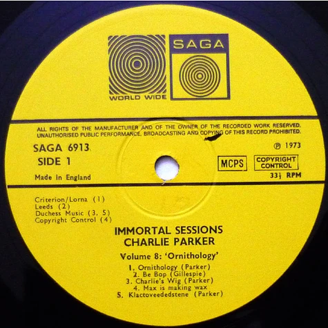 Charlie Parker - Volume 8 Ornithology