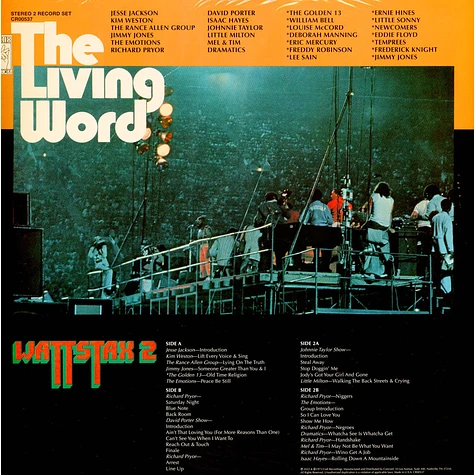 V.A. - The Living Word: Wattstax 2