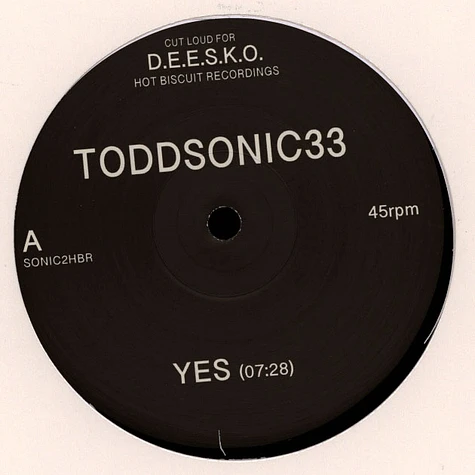 Toddsonic33 - Yes EP