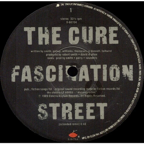 The Cure - Fascination Street