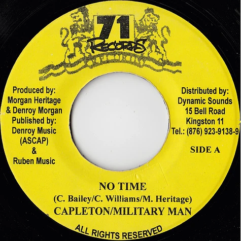 Capleton / Military Man - No Time