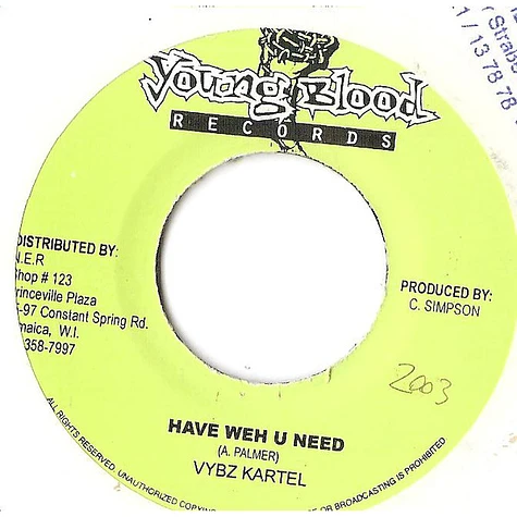 Vybz Kartel - Have Weh U Need