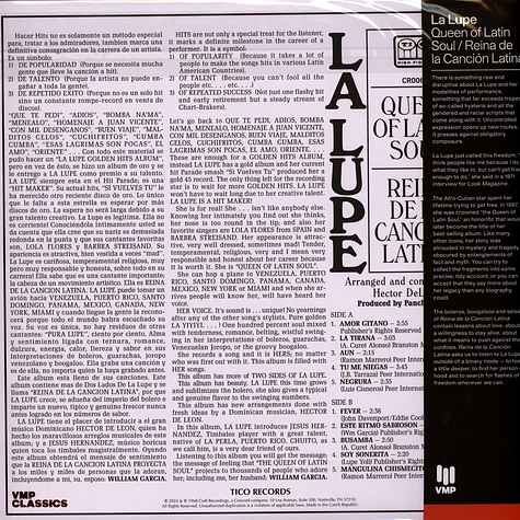 La Lupe - Queen Of Latin Soul / Reina De La Cancion Latina Vinyl Me, Please Edition