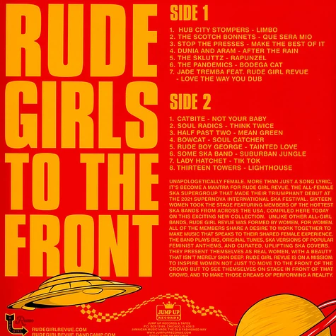 V.A. - Rude Girls To The Front 2024 Orange Colored Vinyl Edition