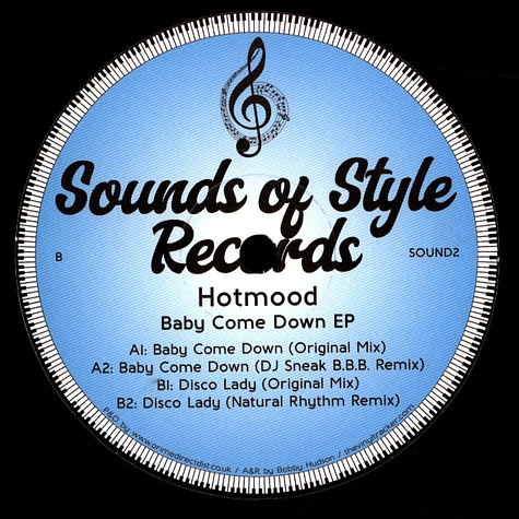 Hotmood - Baby Come Down EP