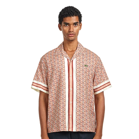 Lacoste - Short Sleeved Monogram Print Shirt