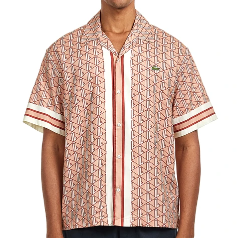 Lacoste - Short Sleeved Monogram Print Shirt