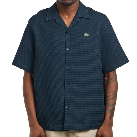 Lacoste - Short Sleeved Textured Monochrome Shirt