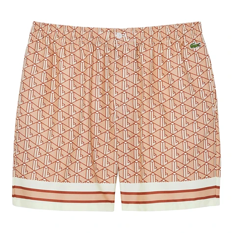 Lacoste - Elasticated Monogram Print Shorts