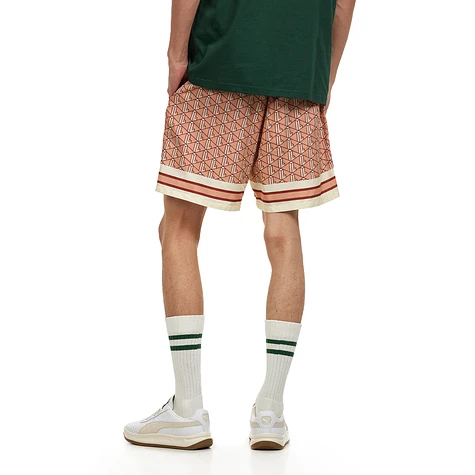 Lacoste - Elasticated Monogram Print Shorts