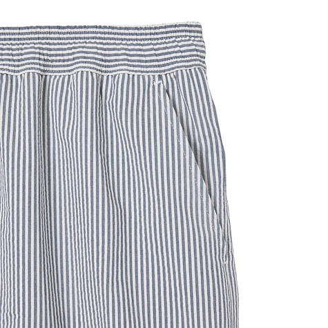 Lacoste - Striped Seersucker Swim Trunks