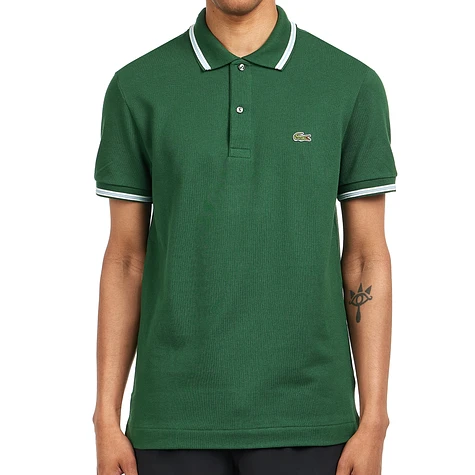 Lacoste - Stripe Collar Piqué Polo