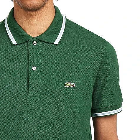 Lacoste - Stripe Collar Piqué Polo