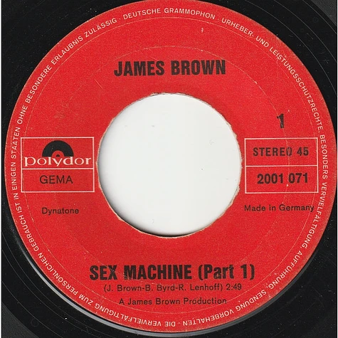 James Brown - Sex Machine Part 1 & Part 2