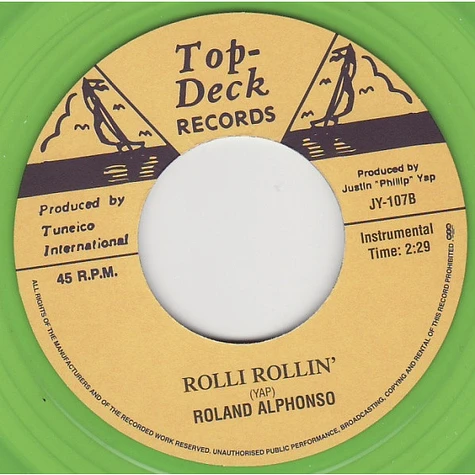 Ferdie Nelson & Ivan Yap / Roland Alphonso - Ska Down Jamaica Way / Rolli Rollin'