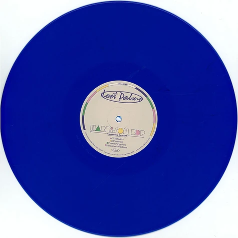 Harrison BDP - Vanishing Act Ep Blue Vinyl Edtion