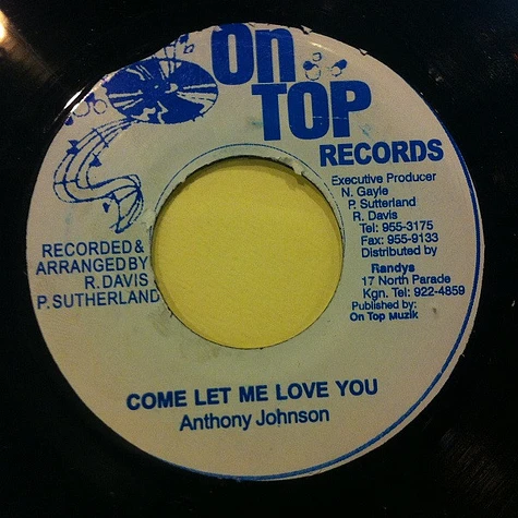 Anthony Johnson / Horace Andy - Come Let Me Love You / The End