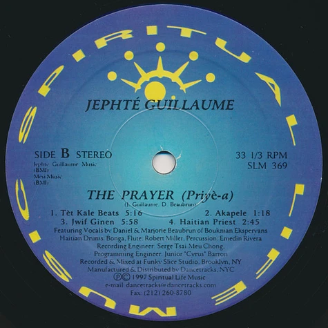 Jephté Guillaume Featuring Daniel Beaubrun & Marjorie Beaubrun - The Prayer (Priyè-a)