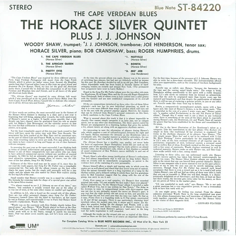 The Horace Silver Quintet Plus J.J. Johnson - The Cape Verdean Blues