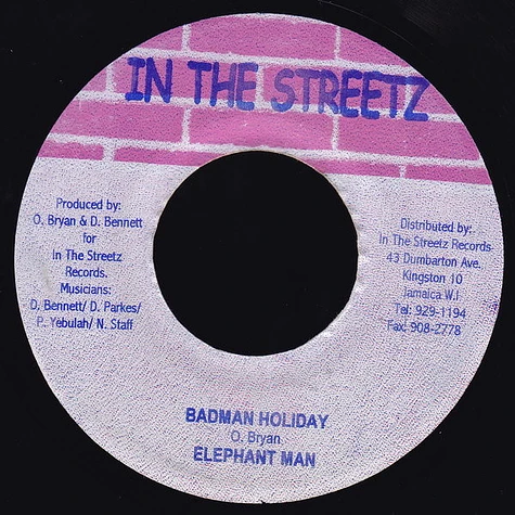 Elephant Man - Badman Holiday