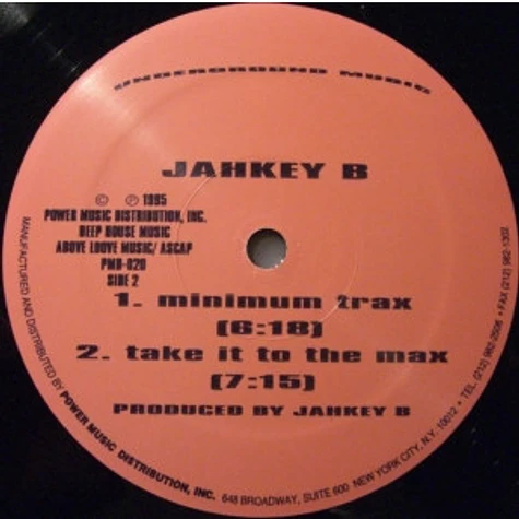 Jahkey B - Underground Music