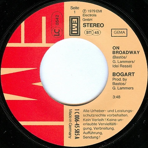 Bogart - On Broadway