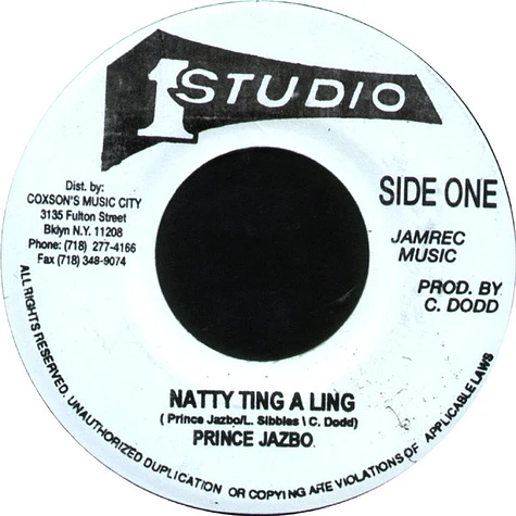 Prince Jazzbo - Natty Ting A Ling