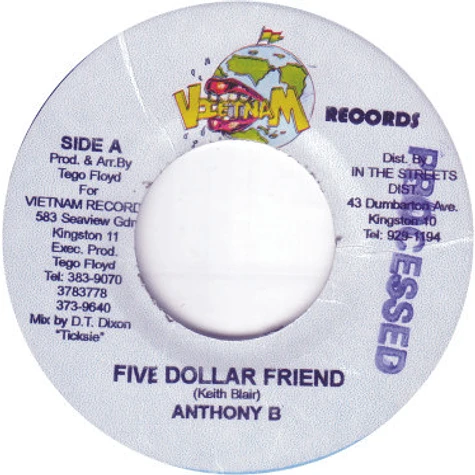 Anthony B / Wayne Perkins - Five-Dollar Friend/Hero