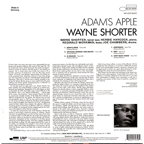 Wayne Shorter - Adam's Apple