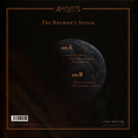 Adamantis - The Daemon's Strain Black Vinyl Edition-Ep