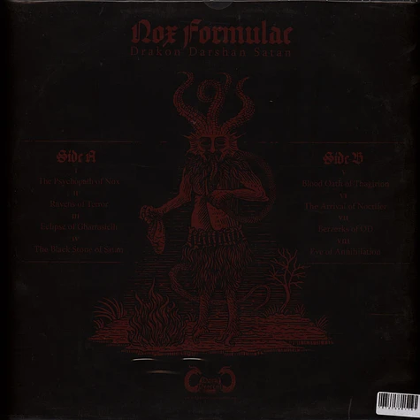 Nox Formulae - Drakon Darshan Satan Limited Black Vinyl Edition