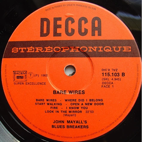 John Mayall & The Bluesbreakers - Bare Wires