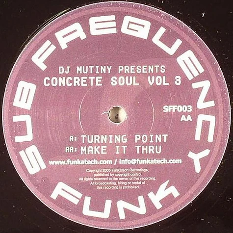 DJ Mutiny - Concrete Soul Vol 3