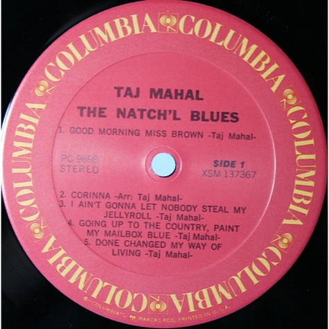 Taj Mahal - The Natch'l Blues