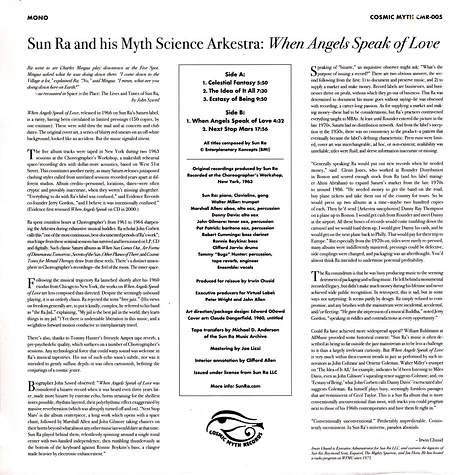 Sun Ra & His Myth Science Arkestra - When Angels Speak Of Love