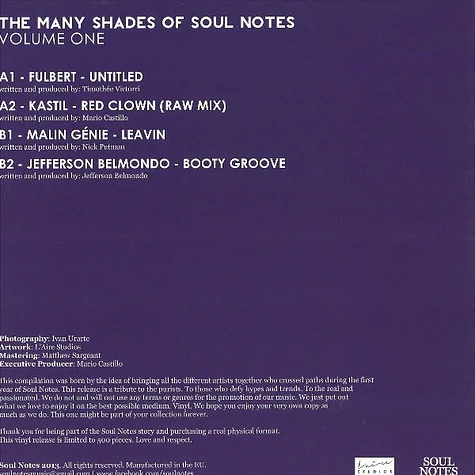 V.A. - The Many Shades Of Soul Notes Volume One