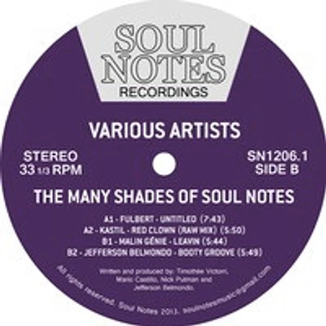 V.A. - The Many Shades Of Soul Notes Volume One