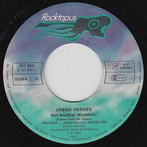 Urban Heroes - Not Another World War