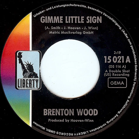 Brenton Wood - Gimme Little Sign