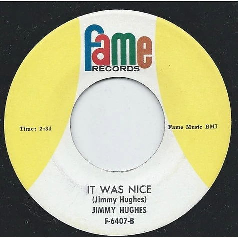 Jimmy Hughes - Goodbye My Lover Goodbye / It Was Nice